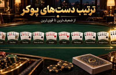 ترتیب دست های پوکر از ضعیف‌ ترین تا قوی‌ ترین – کدام دست برنده است؟